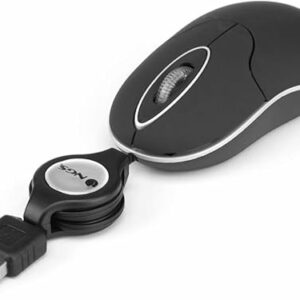 Mouse USB NGS Sin Black Cavo Retrattile