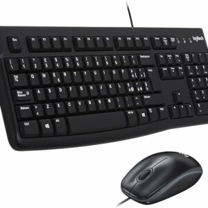 Kit USB Tastiera e Mouse Logitech MK120 Black