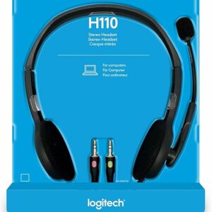 Cuffie con Microfono Logitech H110 Black