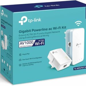 Powerline Tp-Link TL-WPA7517 KIT AV1000 Gigabit, Wi-Fi AC1200