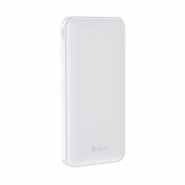 Power Bank Devia Kintone 10.000mAh 2 uscite 2.1A con protezione Bianco