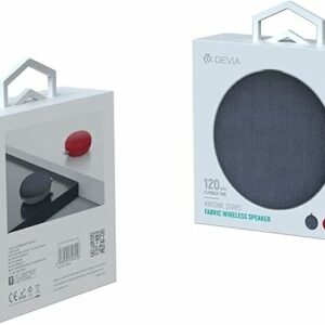 Altoparlante Bluetooth Devia Kintone Fabric Grigio