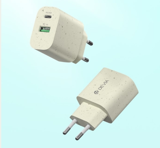 Caricabatteria da Rete Devia Eco PD 20W+QC 3.0
