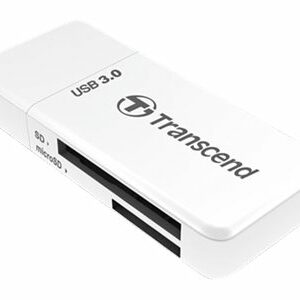 Lettore di Schede SD/MicroSD Transcend RDF5 USB 3.0 Bianco