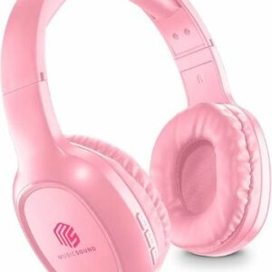 Cuffie Bluetooth Music Sound Basic Pink