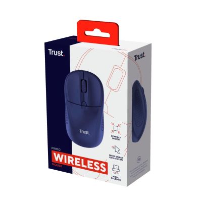 Mouse Wireless Trust Primo Matte Blue