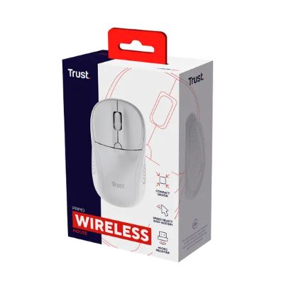 Mouse Wireless Trust Primo Matte White