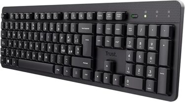 Tastiera Wireless Trust Ody II Silent Typing Black