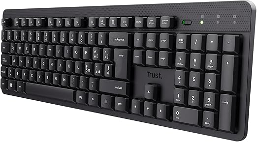 Tastiera Wireless Trust Ody II Silent Typing Black