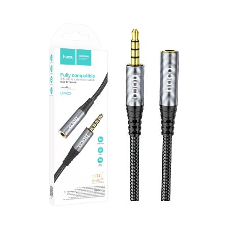 Prolunga Jack 3.5mm Hoco Nylon 1m Black