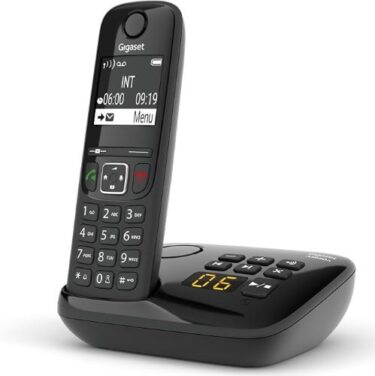 Telefono Cordless Gigaset AS690A con Segreteria Telefonica Black