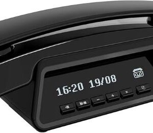 Telefono Cordless Alcatel ePure Premium con Segreteria Telefonica Black