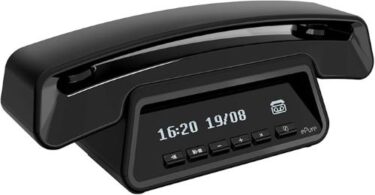 Telefono Cordless Alcatel ePure Premium con Segreteria Telefonica Black