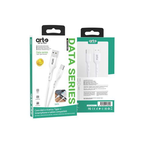 Cavo Arte USB a USB-C Bianco 2m