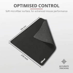 Tappetino Mouse Trust Antiscivolo M 25x21 Nero