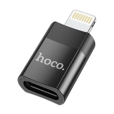 Adattatore Hoco Lightning a USB-C Nero
