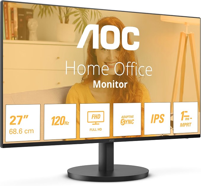 Monitor AOC 27B3HA2 27″ 16:9 Full HD 1ms 250cdm VGA/HDMI Multimediale Black