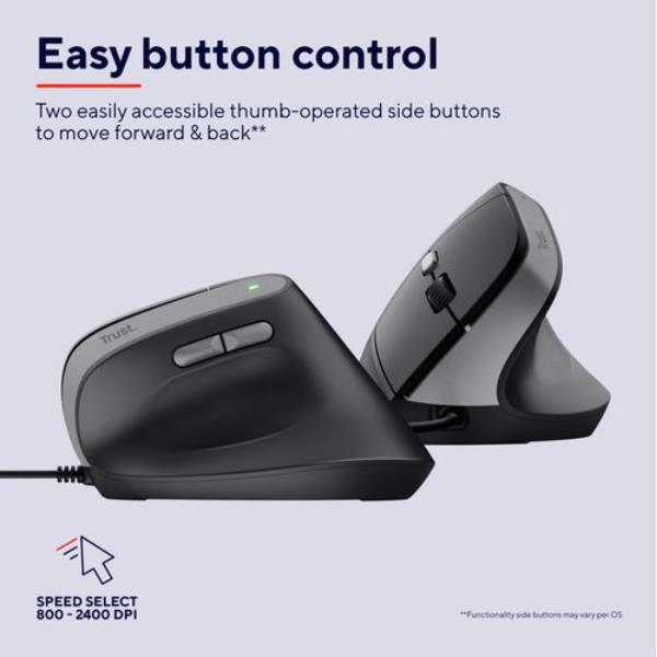 Mouse USB Trust Bayo II Ergonomic Black