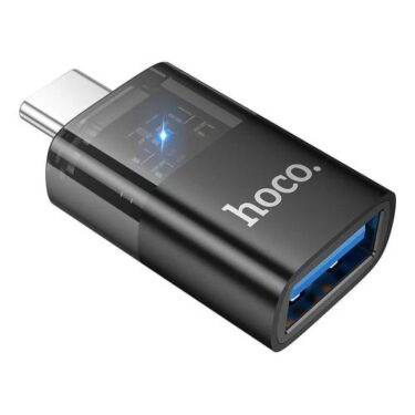 Adattatore Hoco USB-C a USB-A Nero