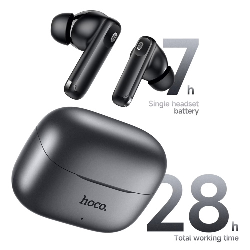 Auricolari Bluetooth Hoco EQ27 AI con Traduzione Simultanea e Cancellazione del Rumore Black