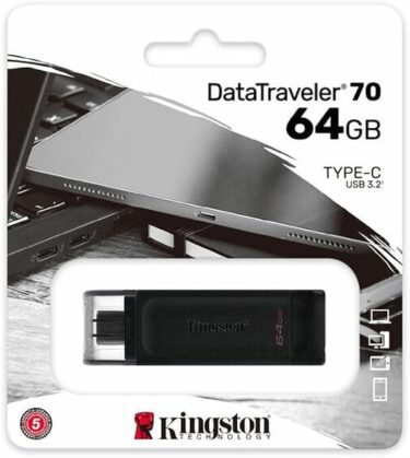 Pendrive Kingston DataTraveler 70 64GB USB-C 3.2