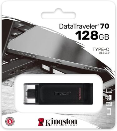 Pendrive Kingston DataTraveler 70 128GB USB-C 3.2